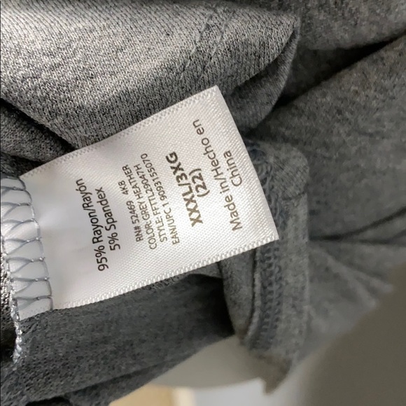 TIME & True Gray Tie Front Tee - Picture 9 of 9